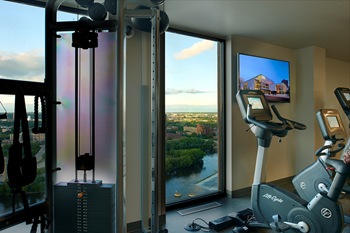 View from fitness center